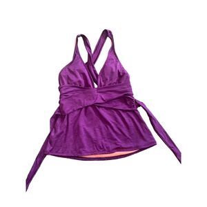 Athena purple tankini swim top size 34B/C